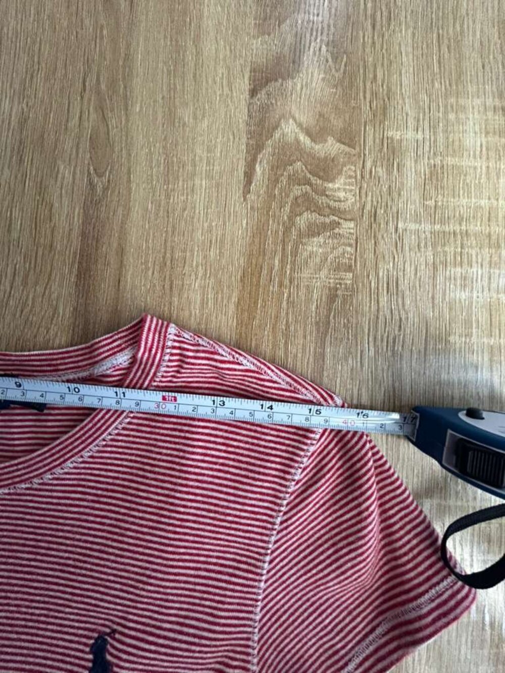 Polo Ralph Lauren Red & White Striped Tee Women Size Lotton Classic Logo Top - Picture 5 of 10